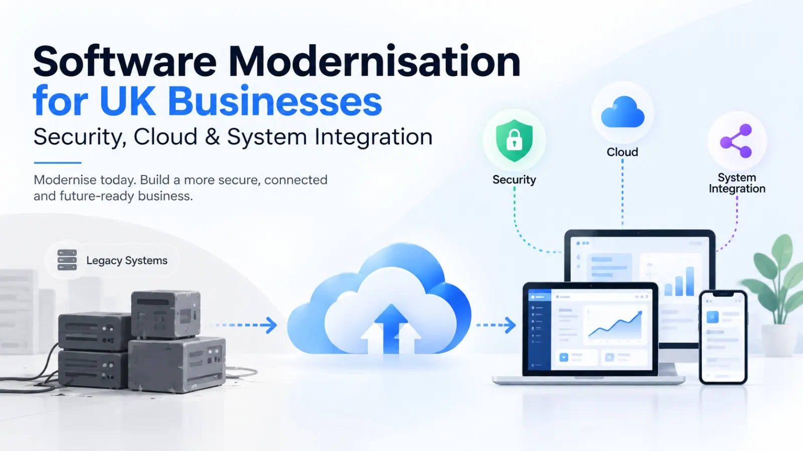 Software Modernisation for UK Businesses: Security, Cloud & System Integration feature image