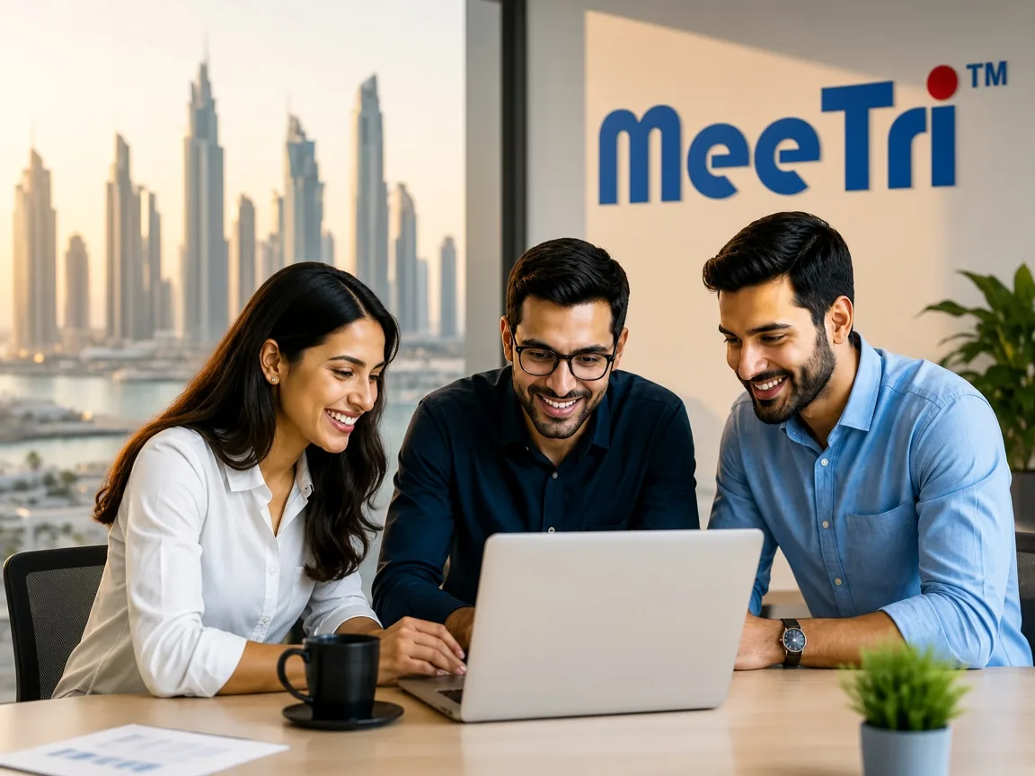Meetri Infotech team collaborating on software delivery for Dubai and UAE clients